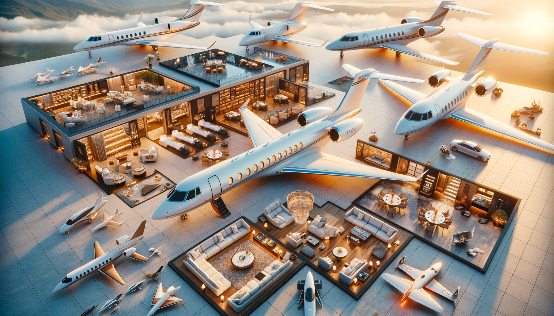 Esplora le opzioni dei jet privati, comprese interessanti possibilità di noleggio