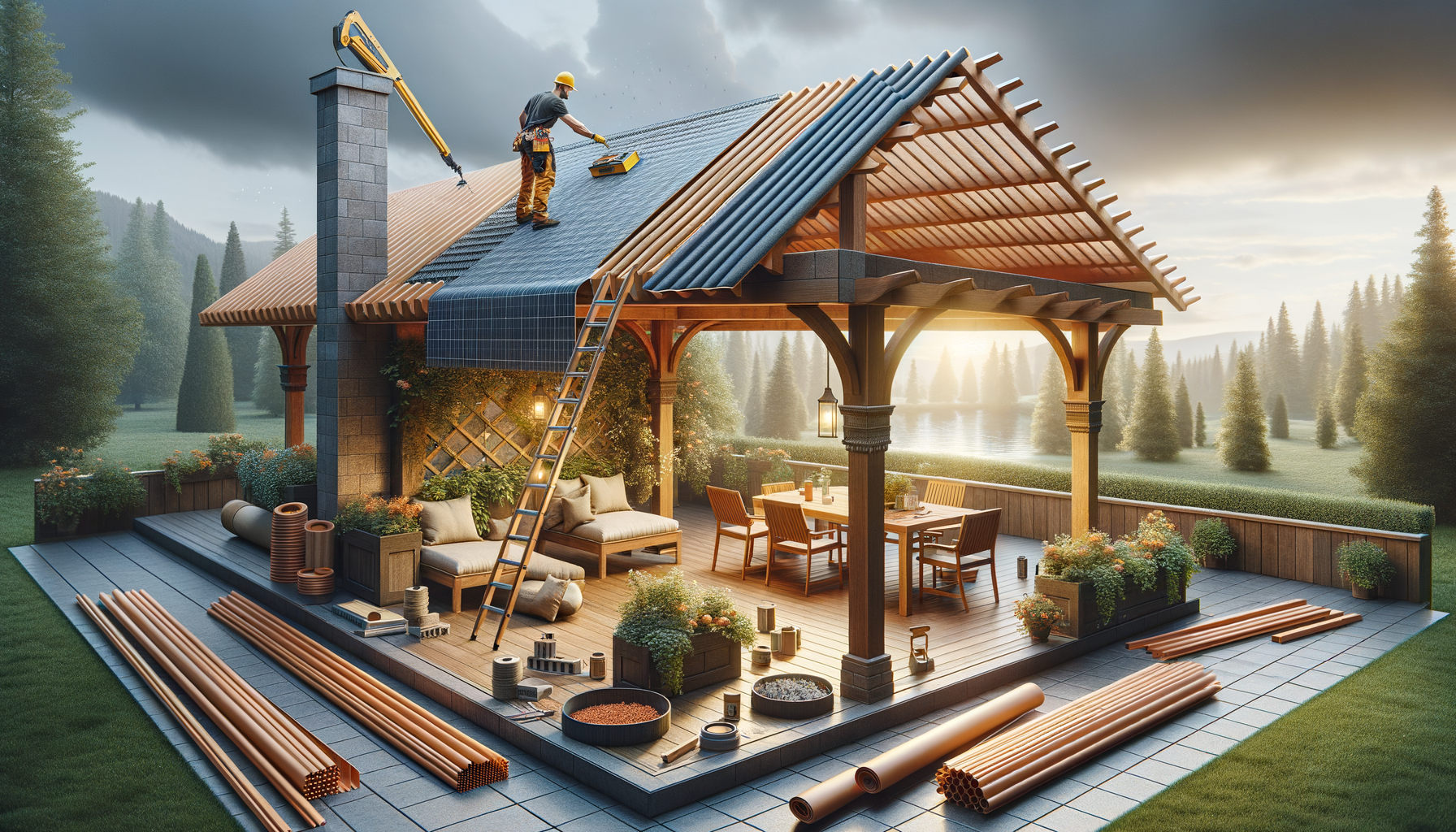 Exploring Roofing Services for Outdoor Structures — Custom Pergola Roofs by Licensed Contractors